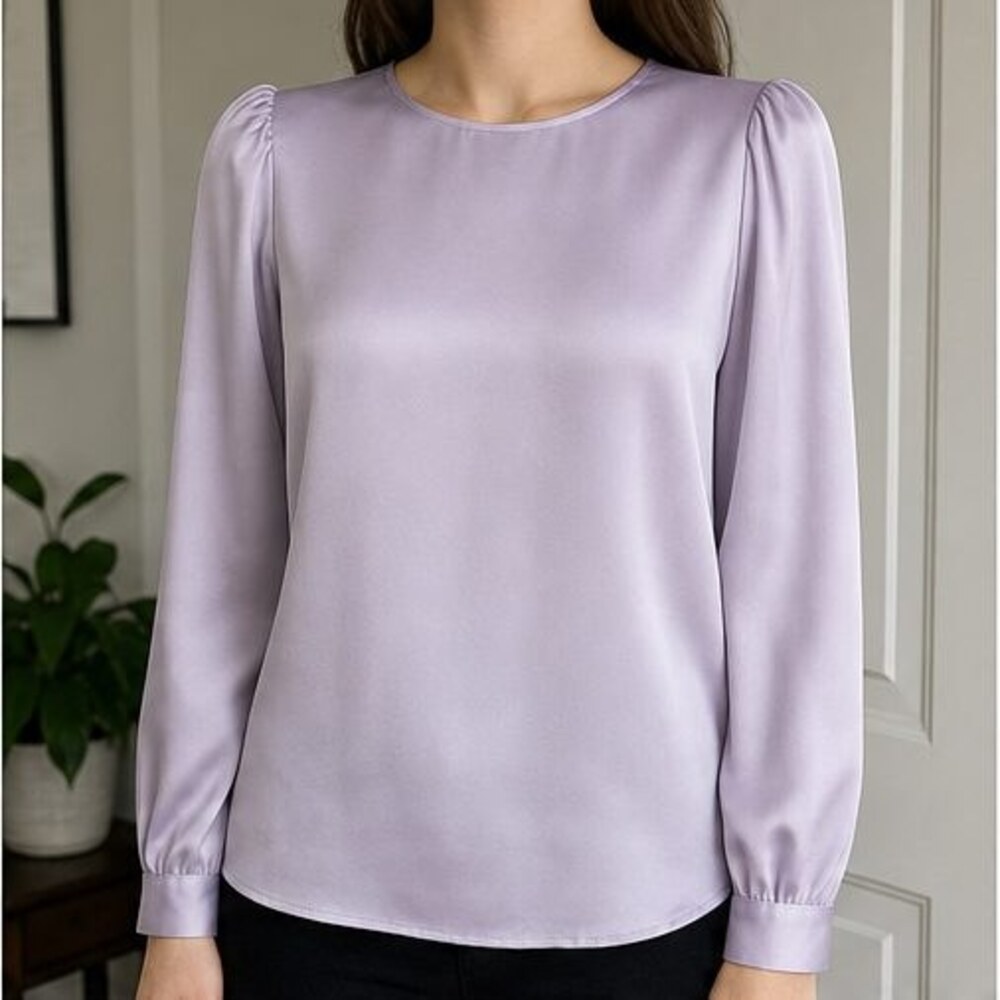 Lilac Puff Sleeve Top - Picture 2 of 6